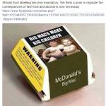 Bambini obesi su confezioni di Big Mac FOTO: Australia, guerra a cibo spazzatura