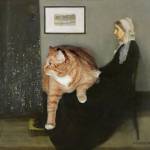 Zarathustra, il gatto rosso grasso nei quadri più famosi