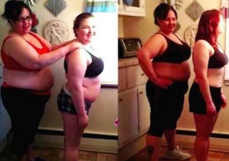 Come dimagrire 30 chili in 100 giorni: esperimento (riuscito) di mamma e figlia