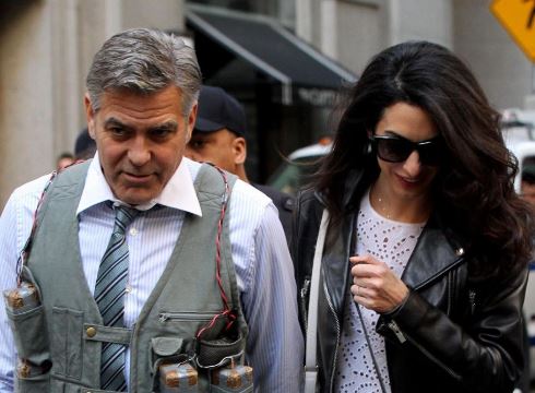 Amal Alamuddin va a trovare George Clooney sul set FOTO