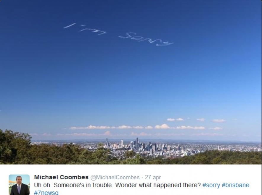 Australia, aereo scrive "I'm sorry" in cielo: committente resta misterioso FOTO 03