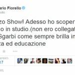 Fiorello contro Sgarbi al Maurizio Costanzo Show: "E' un maleducato"