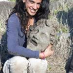 Israele, trovata maschera del dio Pan durante uno scavo FOTO