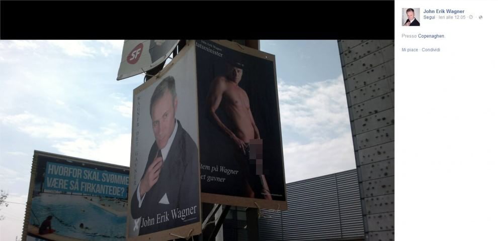 Danimarca, candidato presidenziali in "nude look" sul manifesto elettorale FOTO04