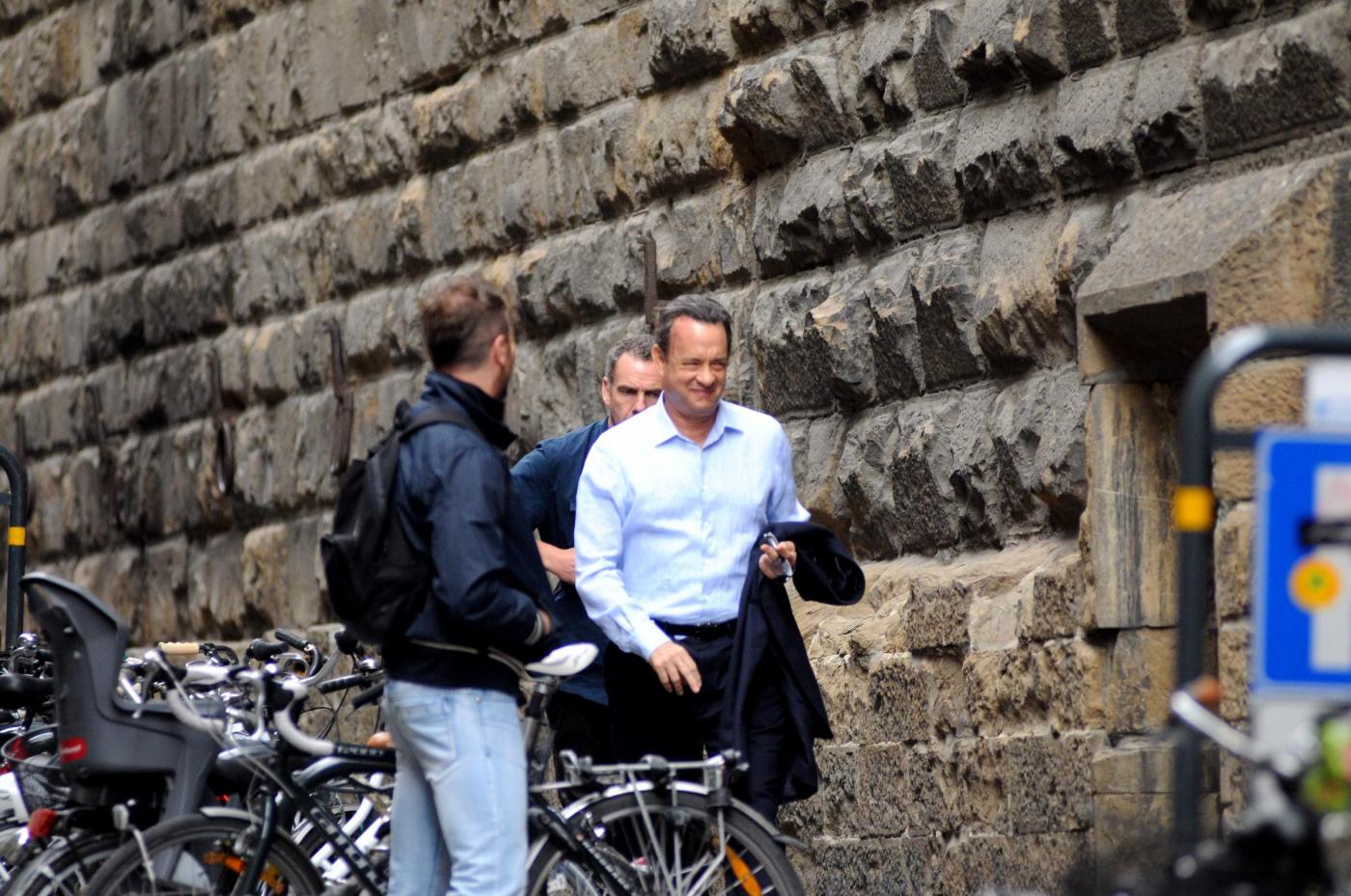 Firenze, Ron howard e Tom Hanks sul set di "Inferno" 07