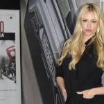 Martina Stella presenta "Rosso Mille Miglia" il look total black