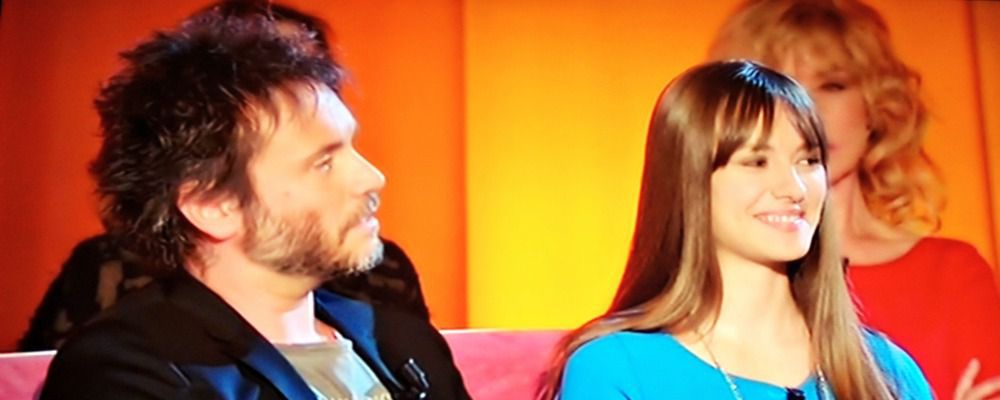 Nek e la figlia Martina al Maurizio Costanzo Show FOTO
