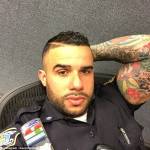Miguel Pimentel, sexy poliziotto tatuato che fa impazzire le donne