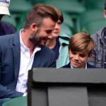 David Beckham papà ideale: a Wimbledon con il figlio Romeo2