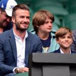 David Beckham papà ideale: a Wimbledon con il figlio Romeo1