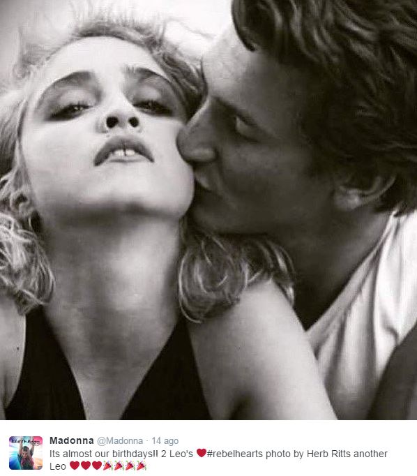 Madonna, auguri di compleanno all'ex marito Sean Penn