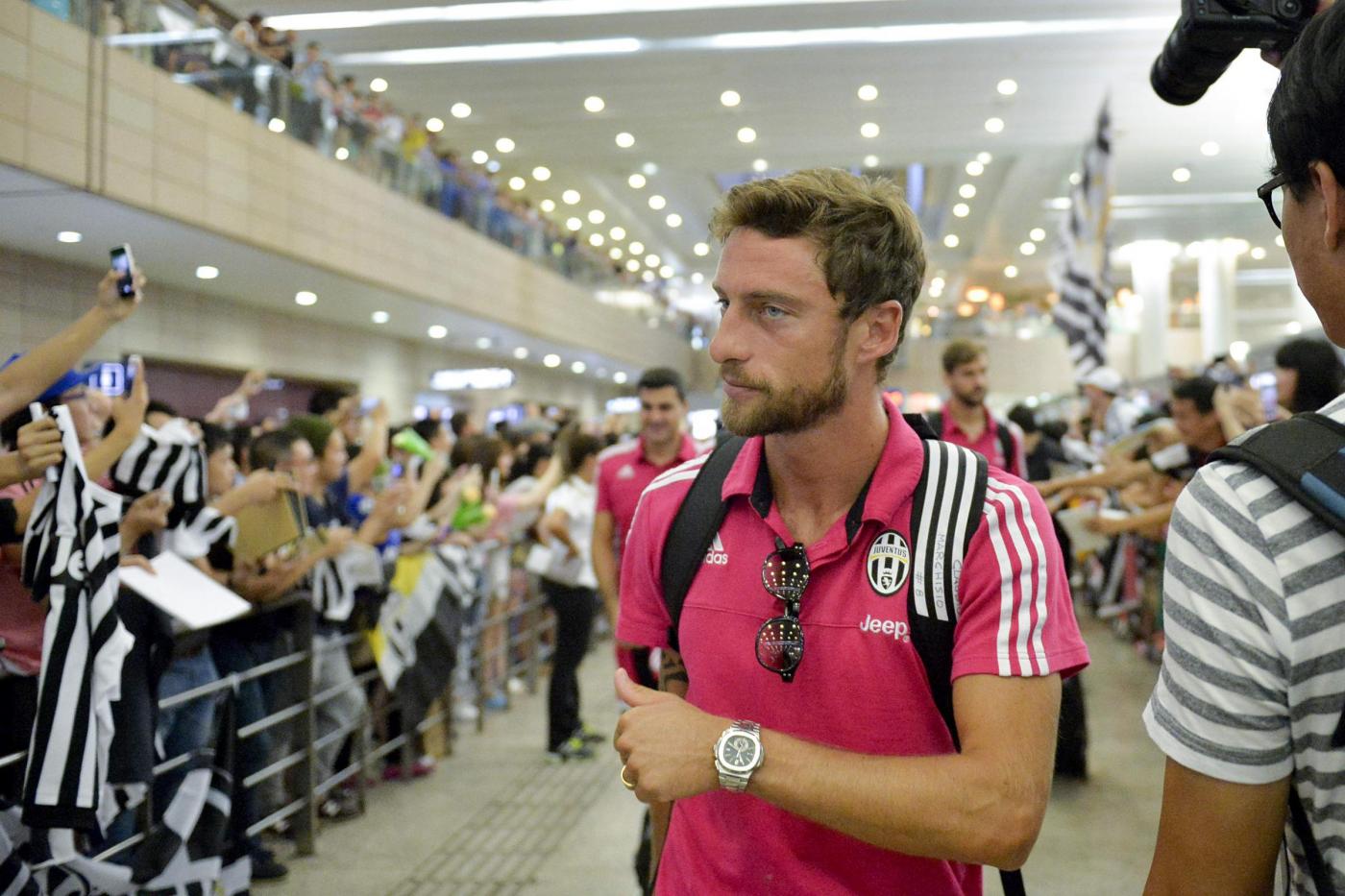 Marchisio, Buffon, Llorente, Pogba a Shanghai: arrivo in aeroporto FOTO 24
