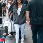 Michelle Rodriguez, Afef Gnifen: shopping in via Montenapoleone10