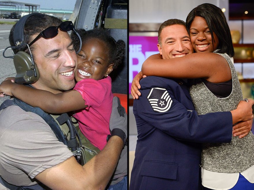 Militare e bambina, abbraccio 10 anni dopo uragano Katrina (2)