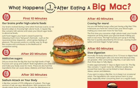 Big Mac, cosa succede al tuo corpo quando lo mangi