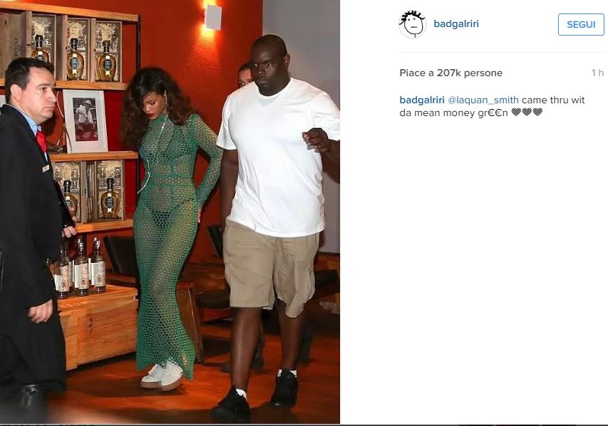 Rihanna, vestito a rete trasparente firmato LaQuan Smith FOTO