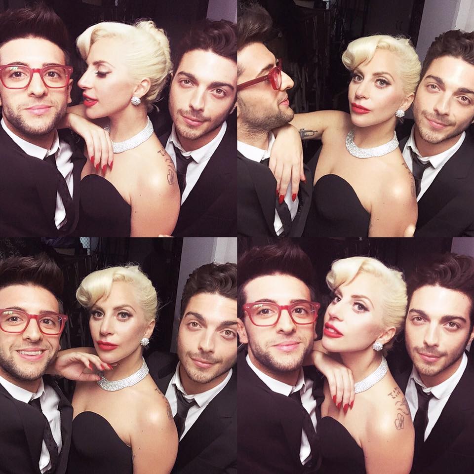 Il Volo: Gianluca Ginoble, Piero Barone con Lady Gaga FOTO