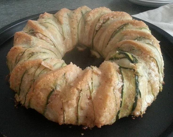 Ciambella di zucchine e riso ai fughi porcini