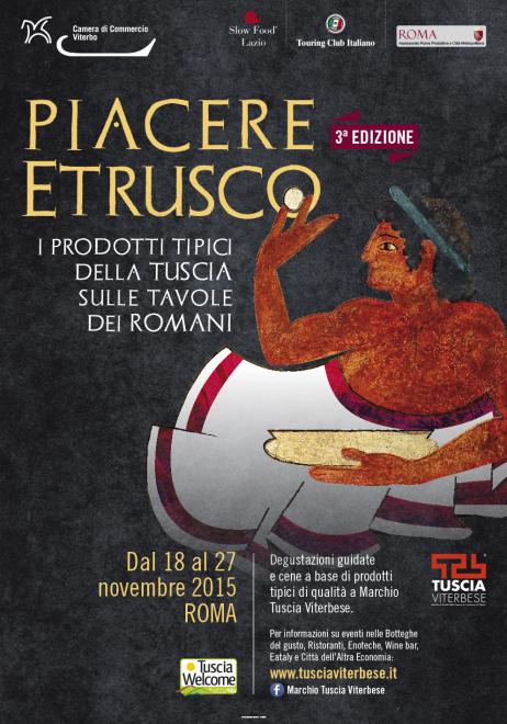 ”Piacere Etrusco” i prodotti della Tuscia dal 18 al 27 novembre