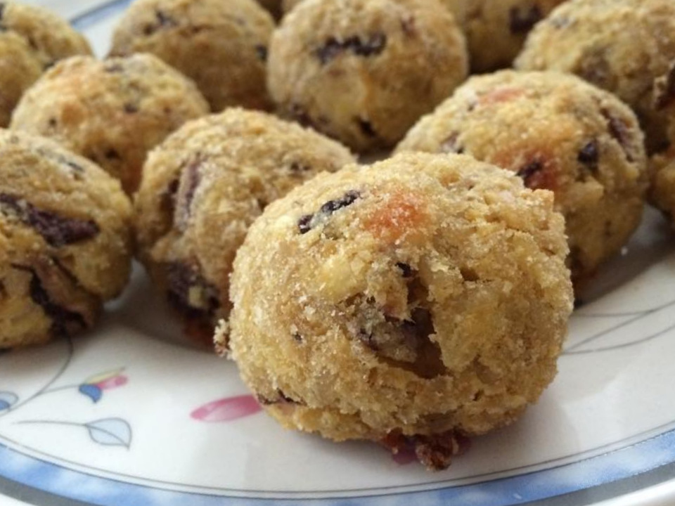 Polpettine vegetariane con ceci e radicchio di Chioggia