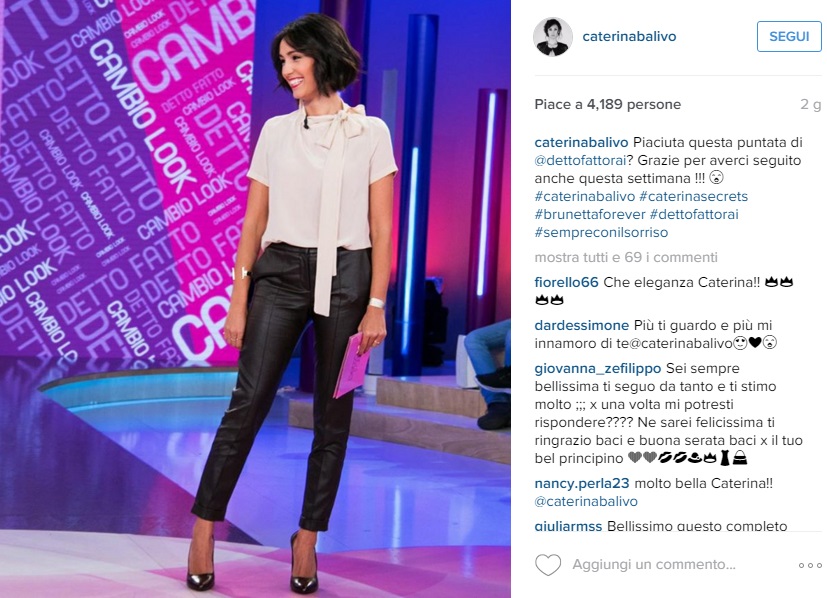 Caterina Balivo in Black and White aspettando Monte Bianco FOTO
