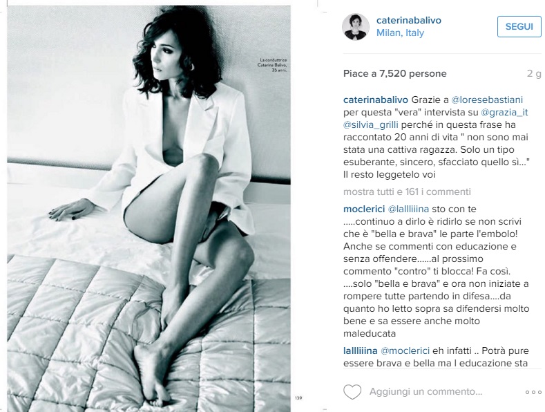 Caterina Balivo in Black and White aspettando Monte Bianco FOTO
