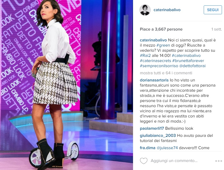 Caterina Balivo in Black and White aspettando Monte Bianco FOTO