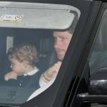 Kate Middleton, abito Luisa Spagnoli nell'auto con George3