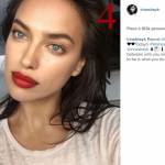Irina Shayk su Instagram: foto con rossetto rosso fa impazzire fan