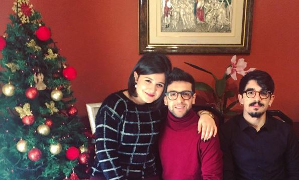 Il Volo, Piero Barone con la sorella e il fratello FOTO