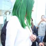 Kylie jenner con i capelli verdi FOTO