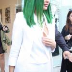Kylie jenner con i capelli verdi FOTO 2