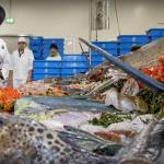 Maxima d'Olanda: galosce e camice al mercato del pesce FOTO