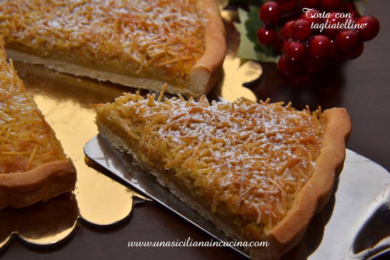 Torta di Tagliatelline, tipico dolce di Ferrara