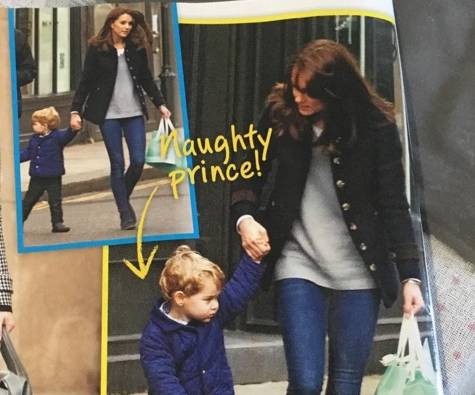 Kate Middleton: casual in jeans insieme a George FOTO