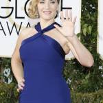 Kate Winslet, vestito blu firmato Dior ai Golden Globe12
