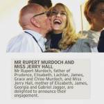Rupert Murdoch sposa Jerry Hall, ex moglie di Mick Jagger FOTO