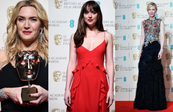 Kate Winslet, Dakota Johnson, Cate Blanchett ai BAFTA: pagelle