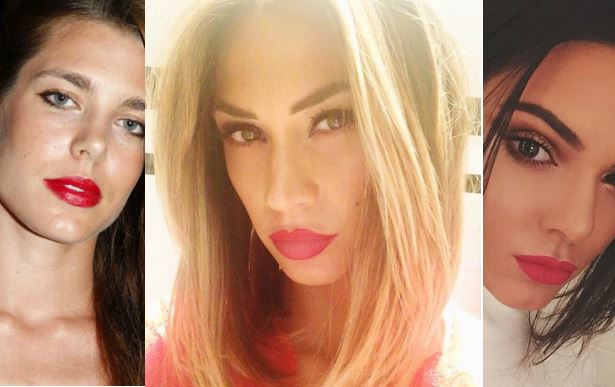 Charlotte Casiraghi, Melissa Satta, Kendall Jenner, passione rossetto rosso