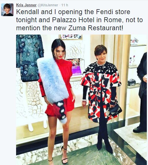 Kendall Jenner a Roma per il party Fendi FOTO