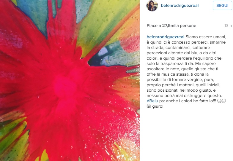 Belen Rodriguez: ecco la sua ultima passione. Su Instagram...