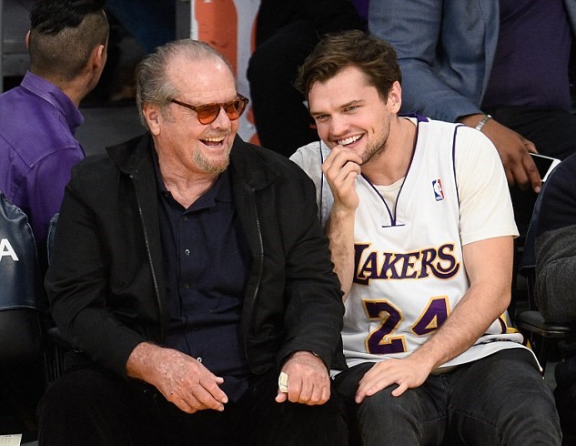 Jack Nicholson alla partita di basket col filgio Ray 3