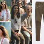 Kate Middleton, look Safari: skinny Zara e mocassini FOTO