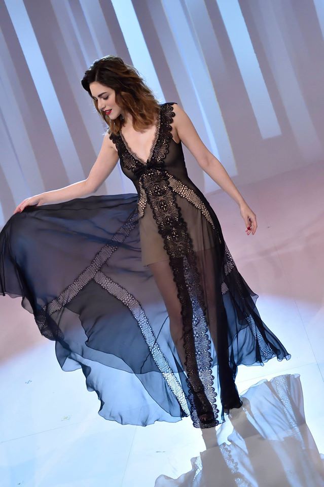 Miriam Leone, abito nero a Le Iene. Ecco chi è la stilista