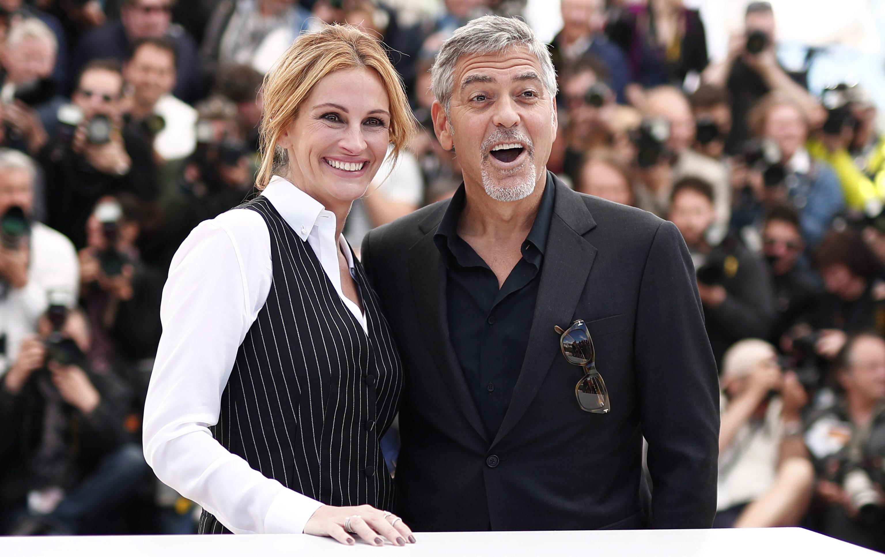 Julia Roberts e George Clooney a Cannes per Money Monster FOTO