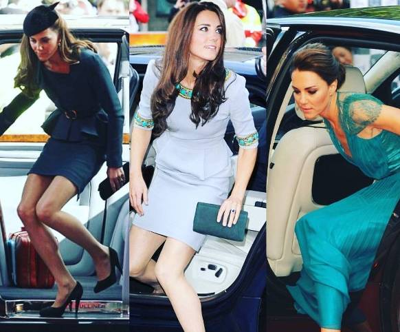 Kate Middleton, arte di scendere dalla macchina: FOTO e regole