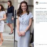 Kate Middleton, pastello mania: celeste e rosa riciclati FOTO