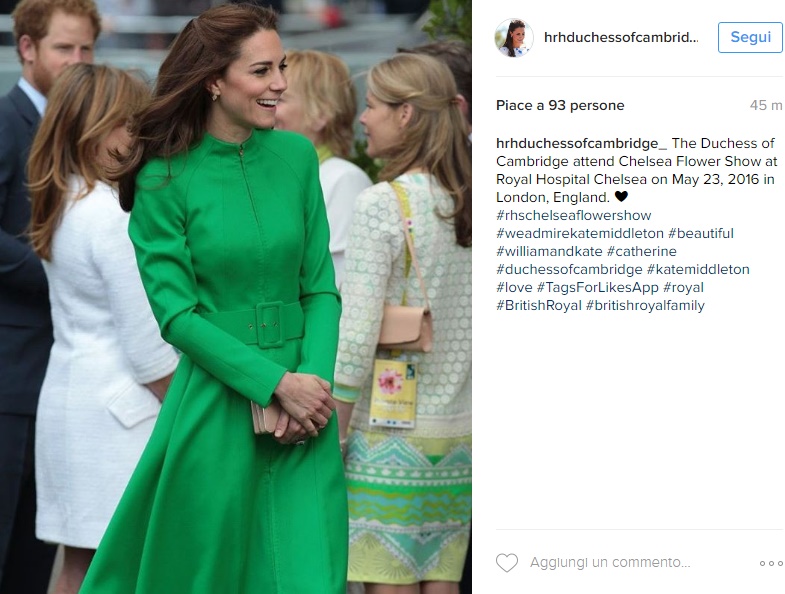 Kate Middleton super chic: cappotto verde riciclato FOTO