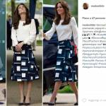Kate Middleton, look chic: gonna Banana Republic e blusa FOTO