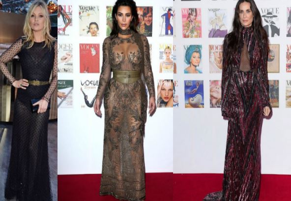Kate Moss, Kim Kardashian, Demi Moore al party Vogue FOTO